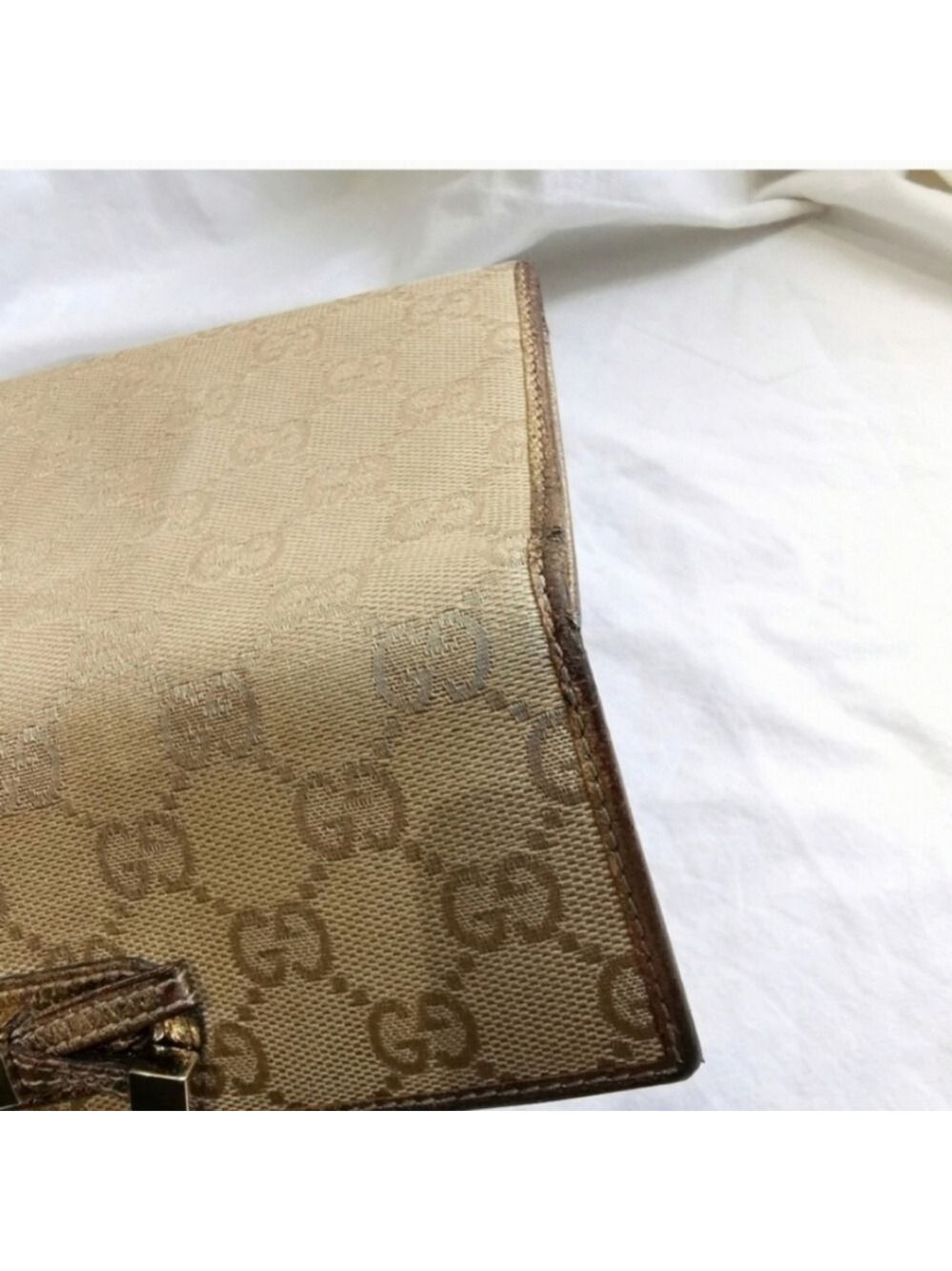 Authentic Vintage Gucci GG Supreme Bow Continental Wallet - Picture 8 of 12